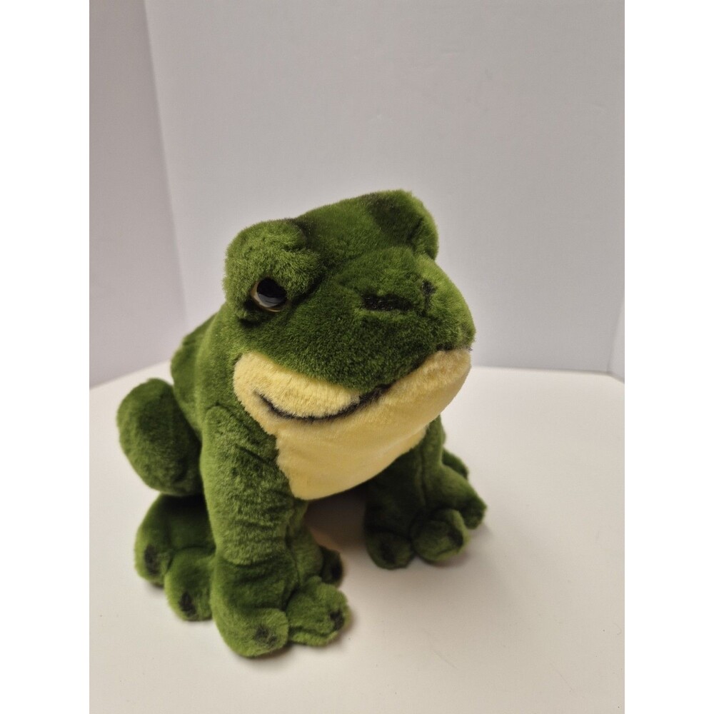 Vintage Steiff Green Cosy Froggy 5384/20 Stuffed Toy Made In Germany